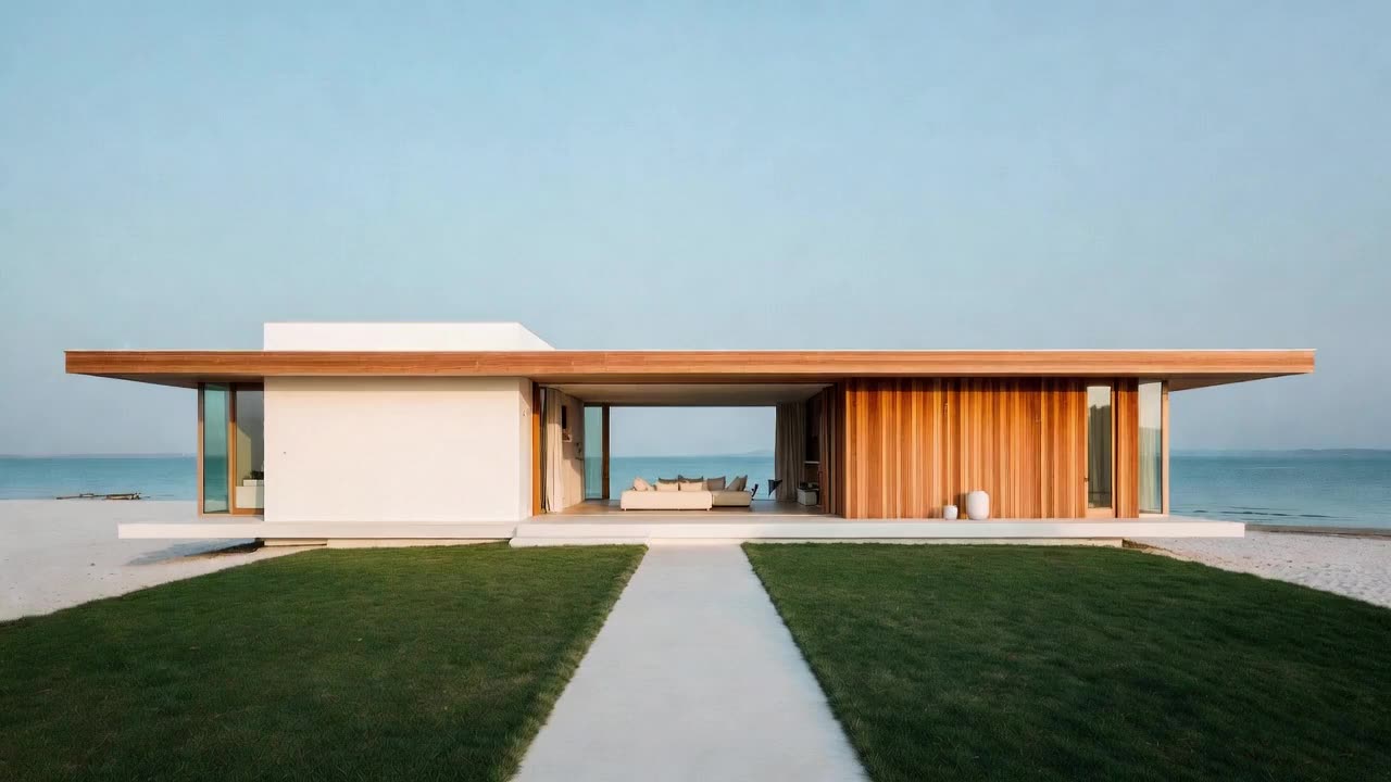Waterfront residence overlooking the ocean